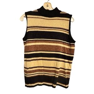 Vintage Kathie Lee Collection‎ Sleeveless Metallic Sweater